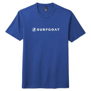 SURFGOAT  Single Line Short-Sleeved Tee (Royal Blue / White)