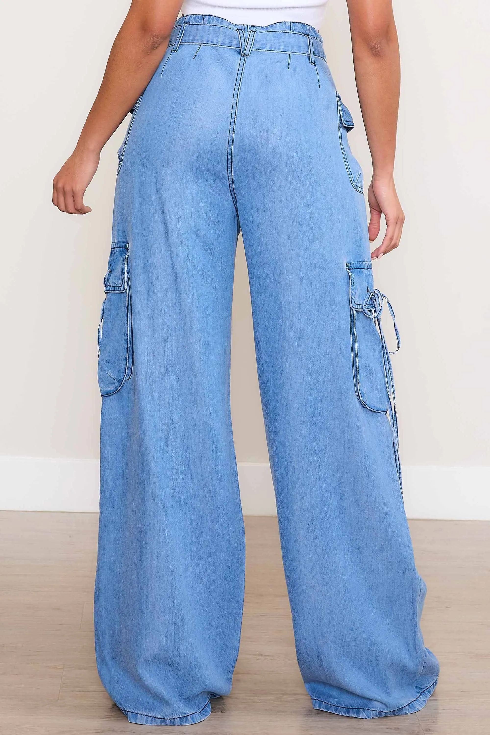 Tencil Cargo Wide Leg Pants