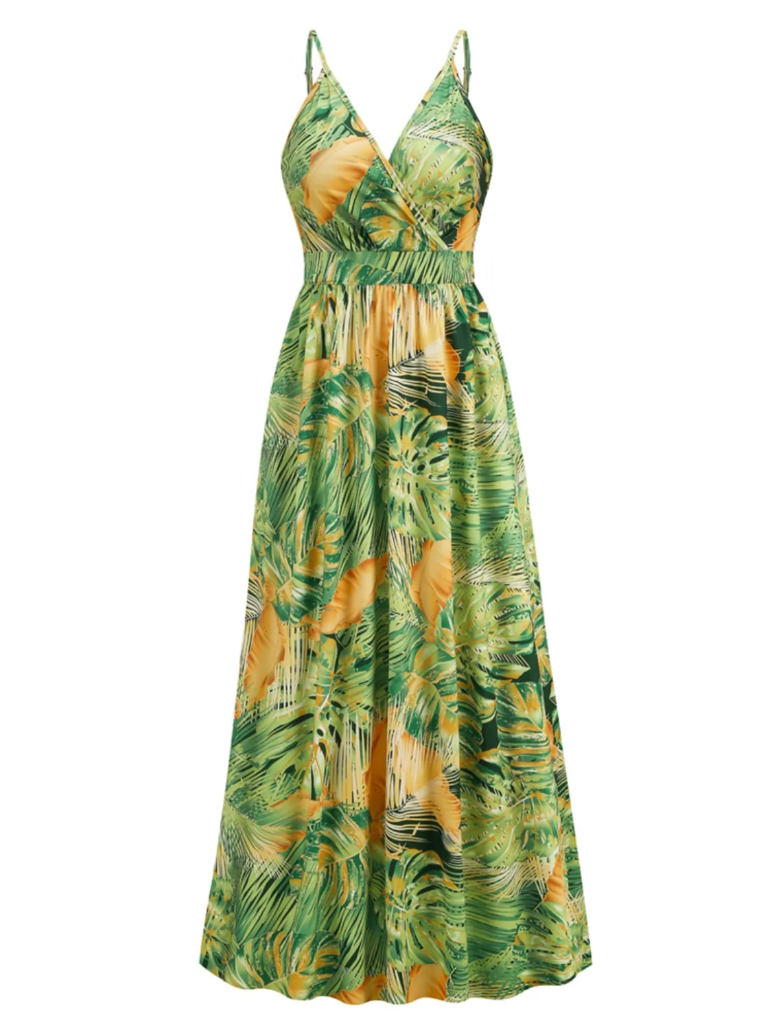 Tropical Cami Vacation Maxi Dress