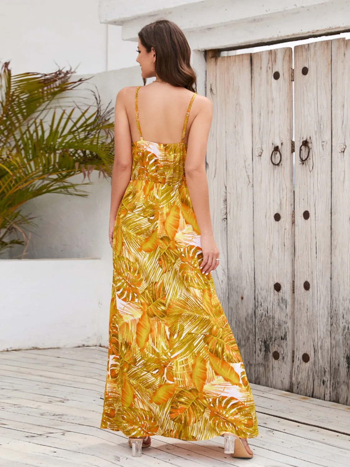 Tropical Cami Vacation Maxi Dress