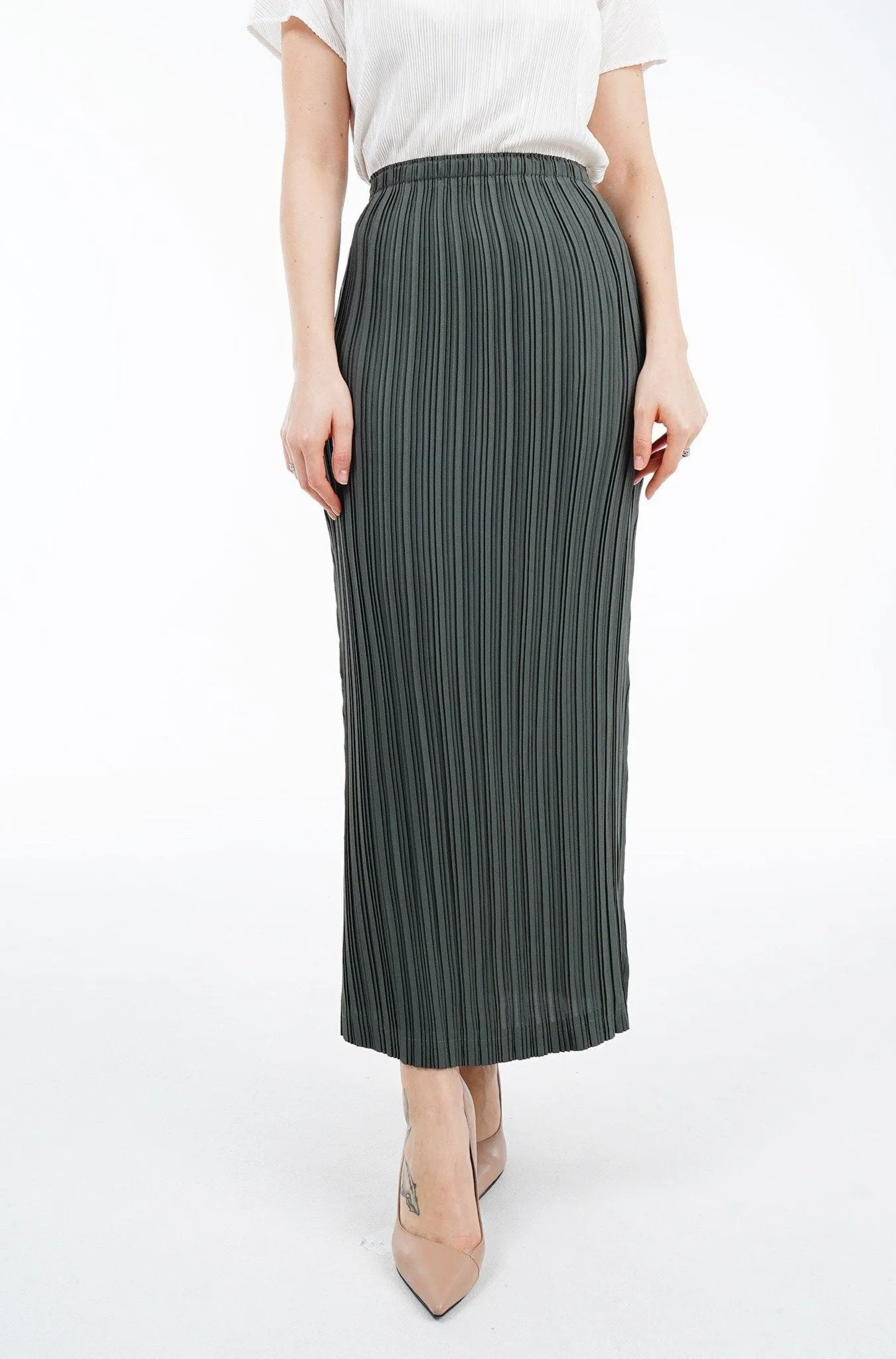 Tyler Pleated Pencil Skirt